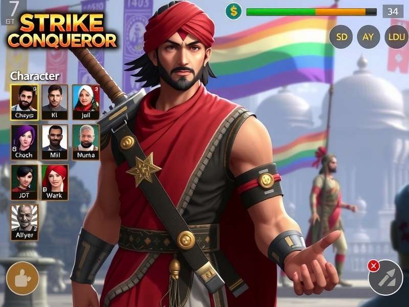 Strike Conqueror Character Selection